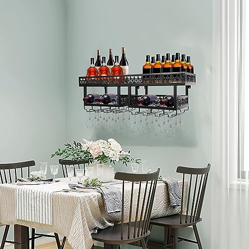 Présentoir de rangement pour vin mural pour optimiser les petits espaces - 6