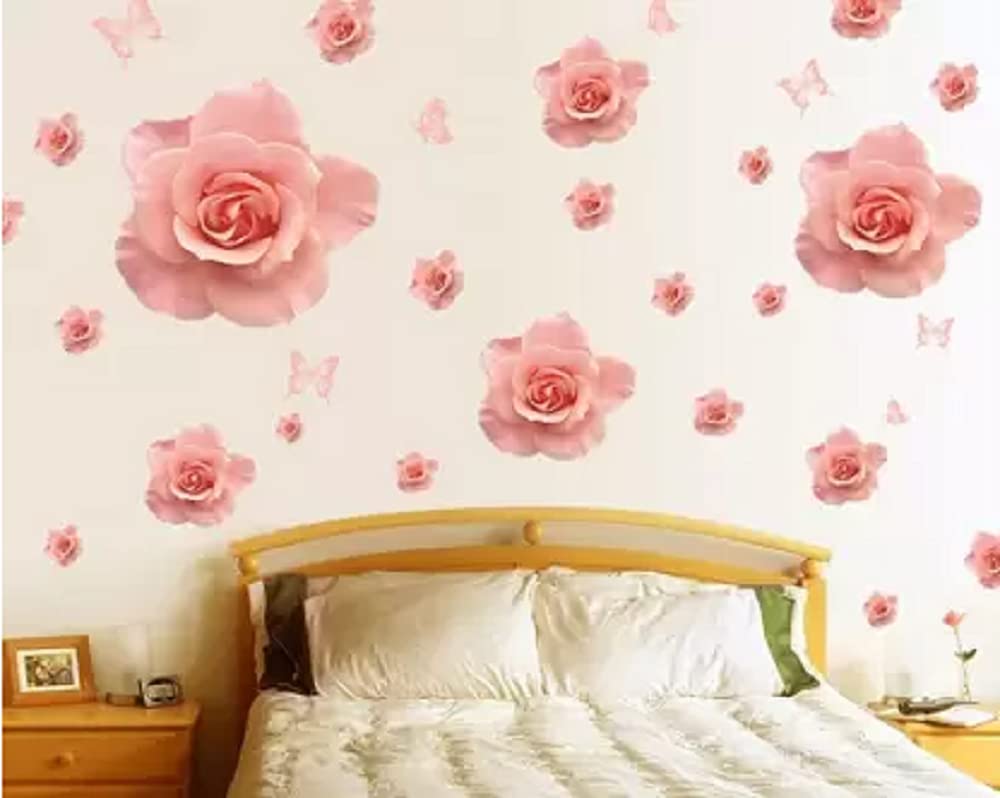 JAAMSO ROYALS Rosa Rugosa Wall stciker Wall Stickers for Living Room Flowers, Floral Wall Stickers, Flower Sticker, Nature Wall Stickers, Garden Stickers for Walls of Home (66 cm X cm 115) (B093PL413Q) Amazon Price History, Amazon Price Tracker