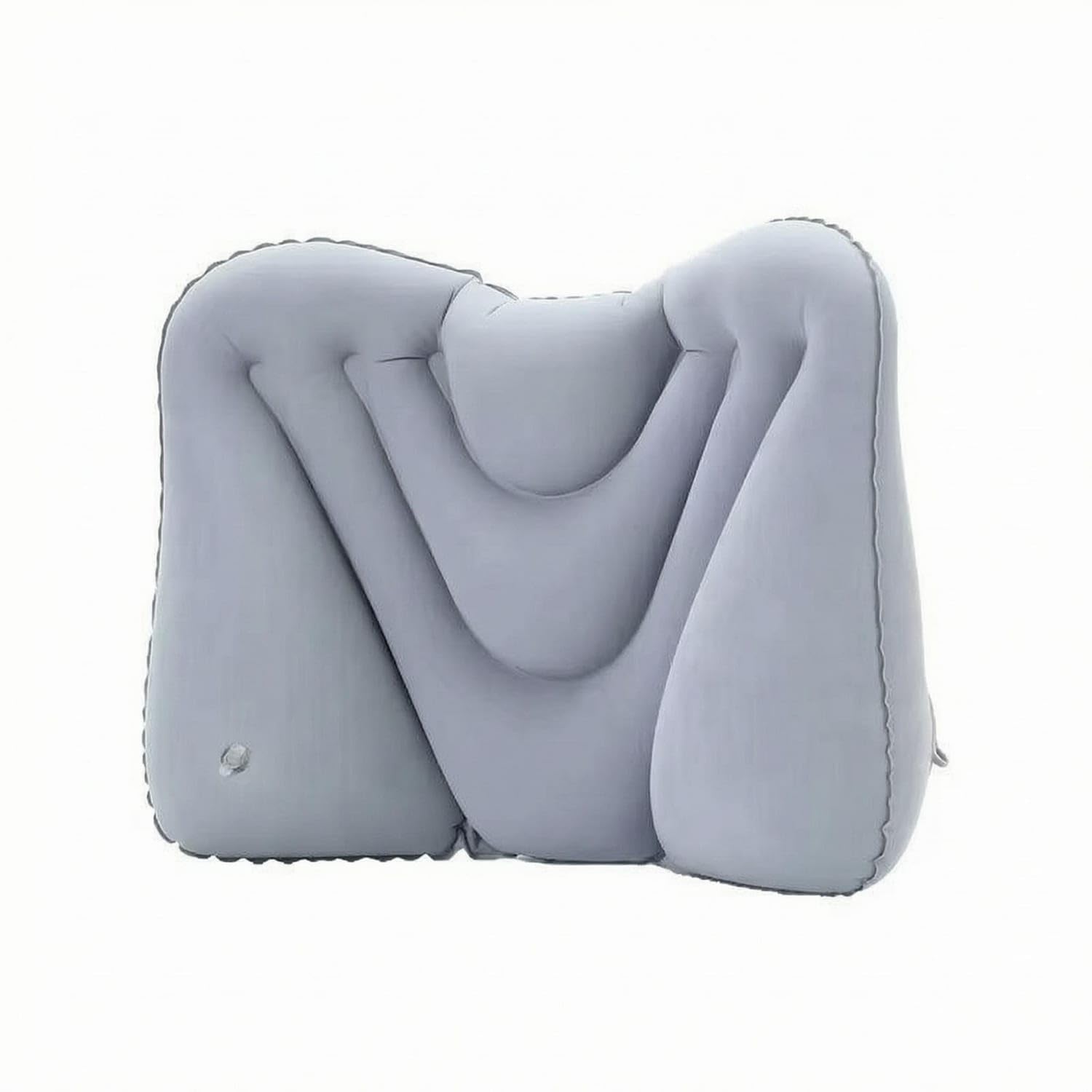 merishopp MERISHOPP®Contoured Inflatable Waist Cushion Layered Panels Inflatable Pillow Press Inflation Adjustable Support Pillow Padded, Gray|Home & Garden|Furniture-picture-11