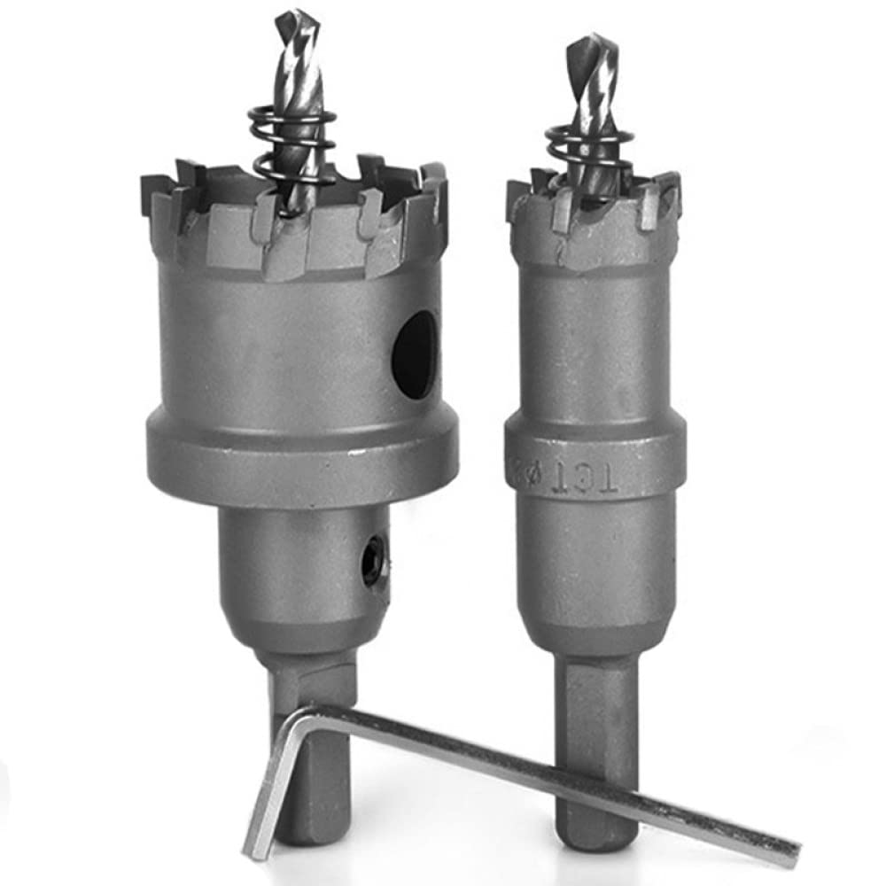 Set di punte da trapano per sega a tazza 1 pz 15-100 mm Lega di metallo duro Acciaio al cobalto Piastra in acciaio inossidabile Ferro Metallo Kit di taglio in alluminio, 40 mm, come mostrato