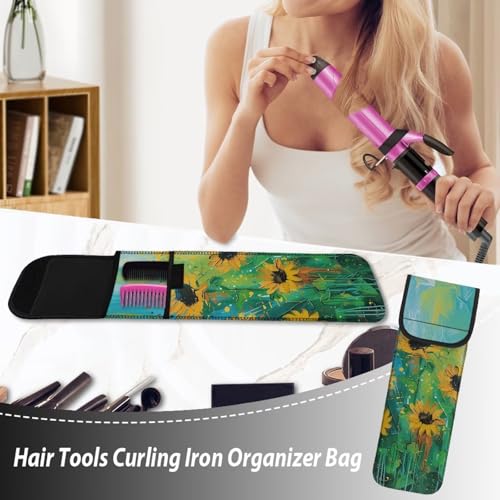 Bolsa organizadora resistente al calor para plancha de cabello miniatura 3