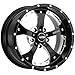 SOTA Offroad 561DM Novakane Death Metal Black/Gloss Black w/Full CNC Milling Wheel with Painted Finish (22 x 9.5 inches /5 x 150 mm, 25 mm Offset)