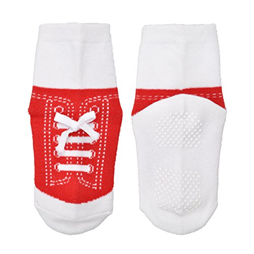 image for EPEIUS Baby Boys Non Skid Socks Like Shoes Infants and Toddlers Non-Sl