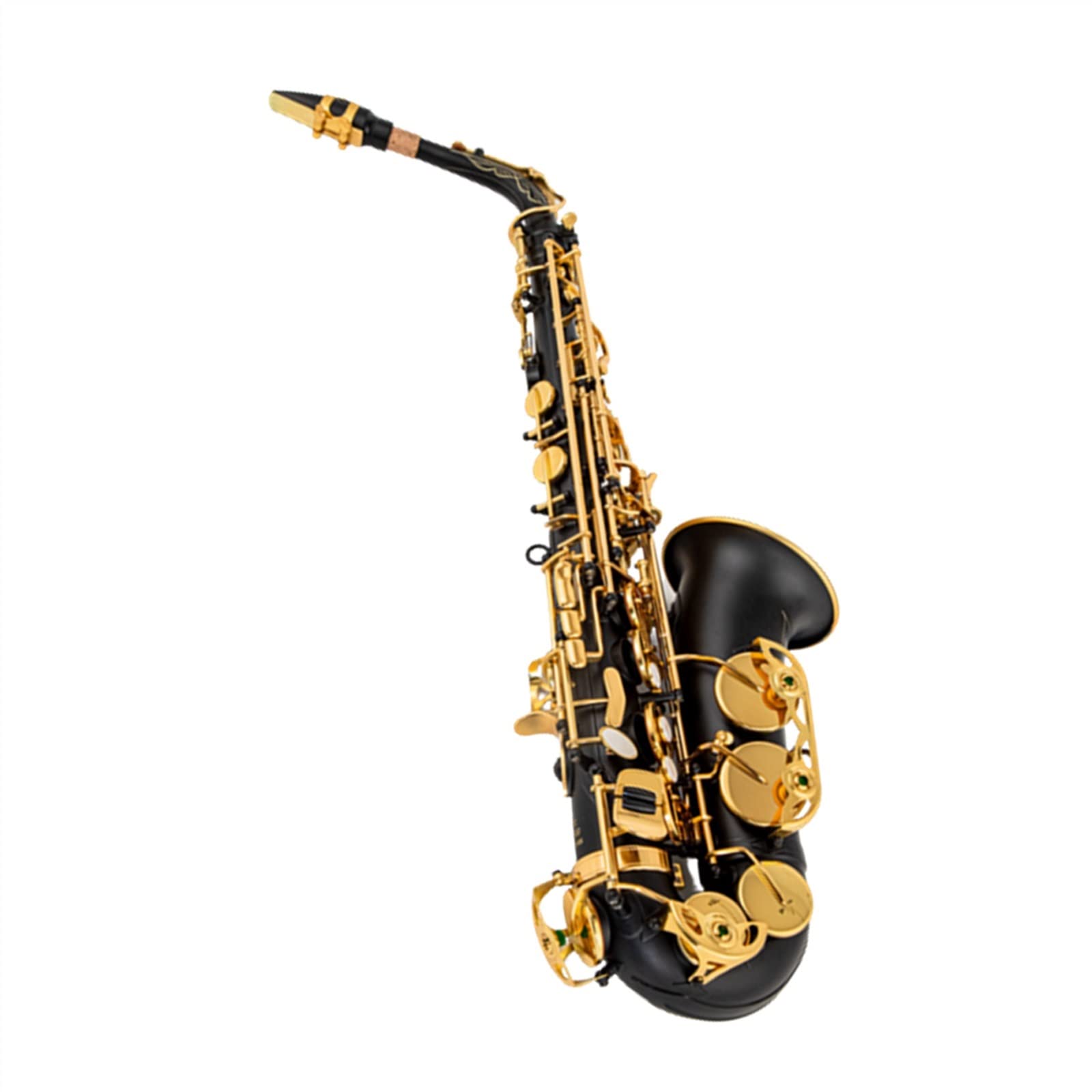 HCZKIUJY Saxophones Eb Alto Saxophone Brass Gold Lacquer Music Instrument E-flat Sax With Accessories (3)