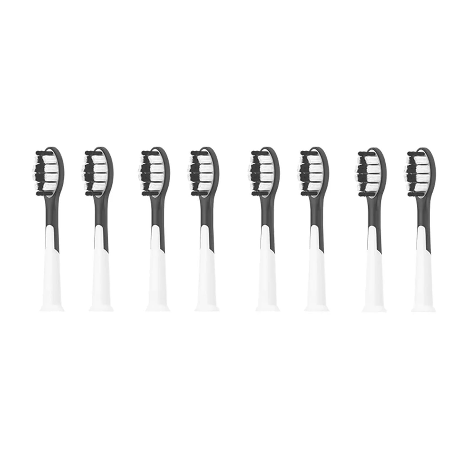 Cabezales 4/8, compatible con SUBORT, S9 P5 | cabezales de 9CM de plástico para cepillo dental sónico para adultos(8PCS white)
