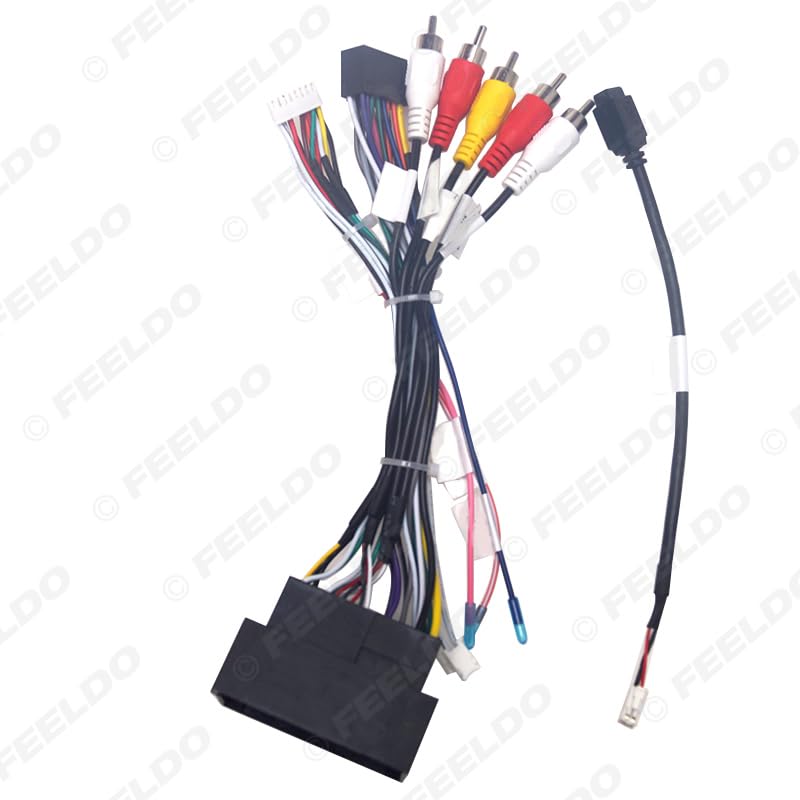 Car 16pin for Audio Wiring Harness with Canbus Box for Fiat mobi/Toro Aftermarket Stereo Installation Wire Adapter - (Color Name: Harness CANBUS Box)