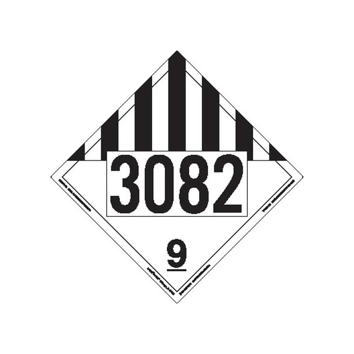 Buy Labelmaster ZVR1982 UN 3082 Miscellaneous Dangerous Goods Hazmat