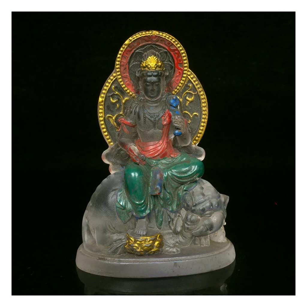 Ornements de culte à la maison Guanyin assis éléphant pour salon