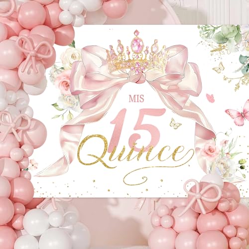 Fondo para fotos InMemory 7x5 ft para Quinceanera miniatura 3