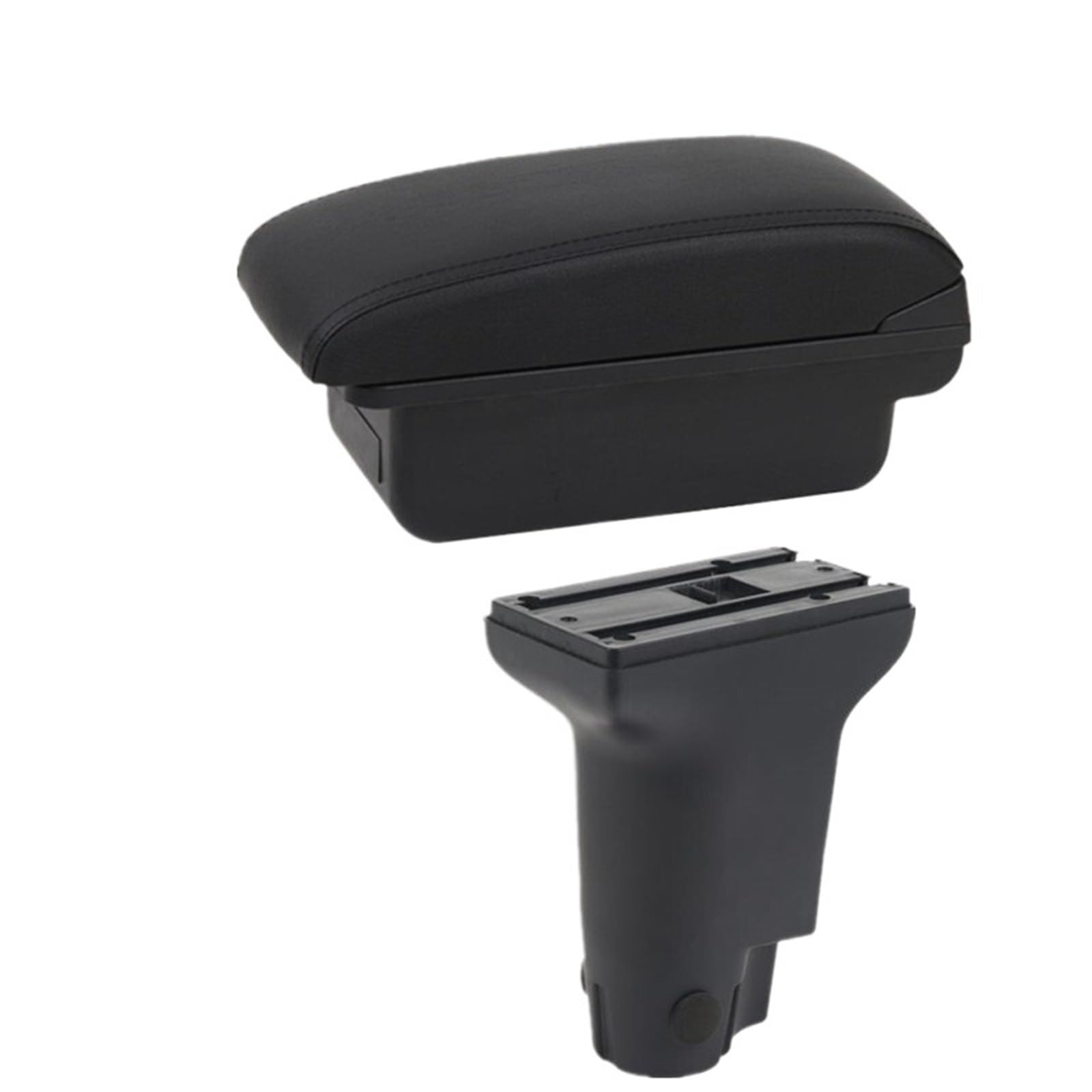 POZMNGTI Armrest Compartment Fit For Fiat CRONOS Car Armrest Box Dedicated Retrofit Heighten Interior Center Storage Box Accessories(A1 black line No USB)
