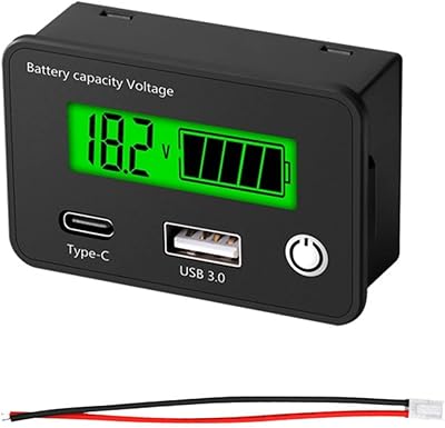 Lithium Voltage Meter Tester Battery Capacity Voltage Meter Temperature Monitor 12V 24V 36V 48V 60V 72V