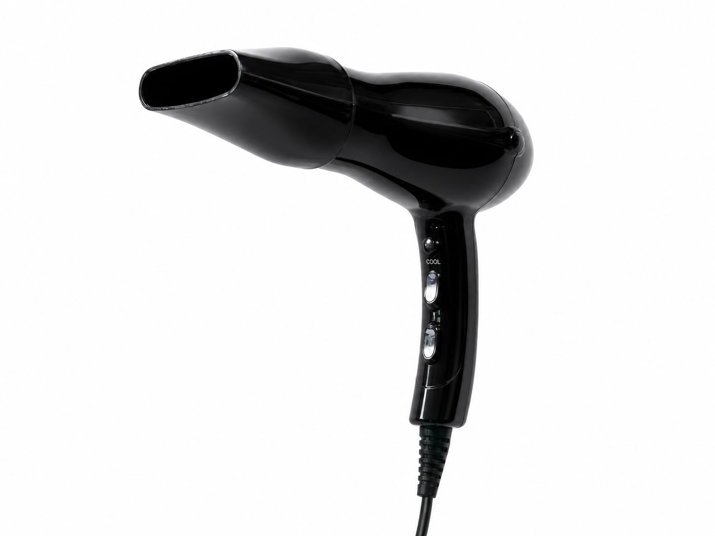 JVD - Sèche-Cheveux Ibiza pistolet noir - 1875W - 50-60 Hz - 2 Vitesses 3 réglages température - Séchage rapide et sûr - Usage intensif en chambres d'hôtels