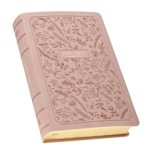 Compare Textbook Prices for KJV Holy Bible, Giant Print Full-size Red Letter Edition, Thumb Index Tabs & Ribbon Marker, King James Version, Vegan Leather, Blush Pink, 14 pt. Type KJV Full Size GP Editions ISBN 9781639529902 by Christian Art Publishers