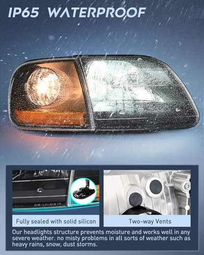 Image of Nilight Headlight Assembly Compatible with Ford F-150 Expedition 1997-2003
