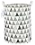 LANGYASHAN Storage Bin?Canvas Fabric Collapsible Organizer Basket for Laundry Hamper,Toy Bins,Gift Baskets, Bedroom, Clothes,Baby Nursery (Grey Triangle)
