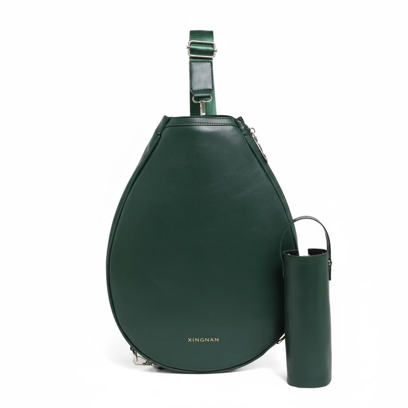 Borsa Racchette Sportiva Custodia Porta Racchetta Tracolla Regolabile Zaino Spalla Scomparto Principale Capiente Porta Borraccia Pelle PU Resistente