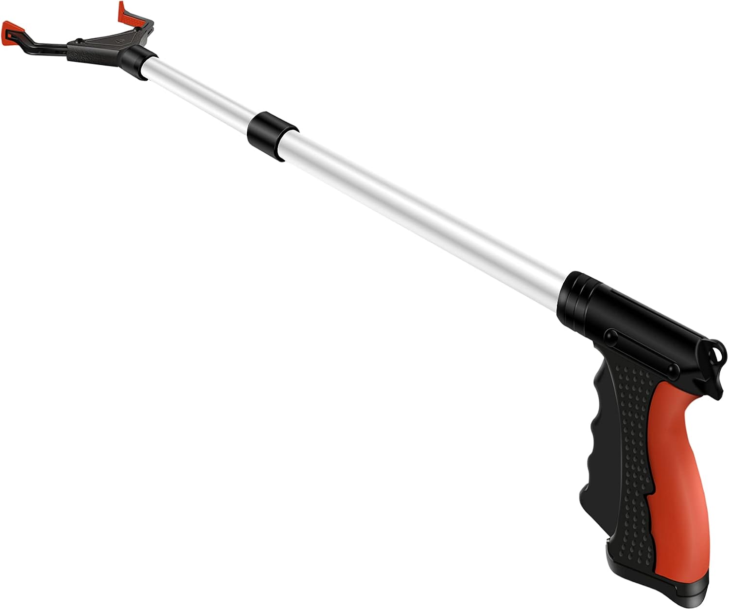 Reacher Grabber Tool, 32" Grabbers for Elderly, Lightweight Extra Long Handy Trash Claw Grabber, Mobility Aid Reaching Assist Tool for Trash Pick Up, Nabber, Litter Picker, Arm Extension (Orange2)