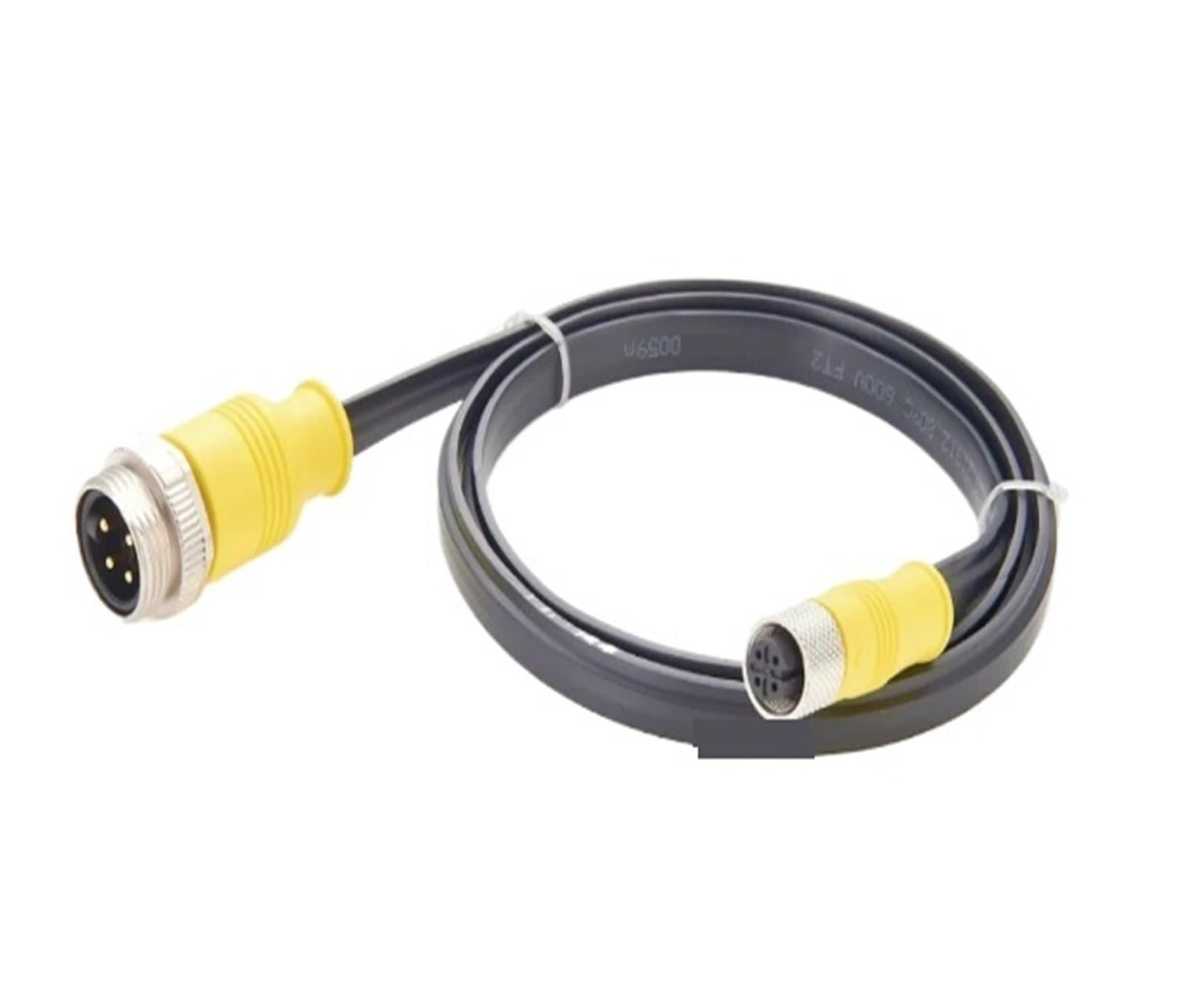Bus Sensor Cable, M12 to 7/8" Connector, 4-Wire Actuator Connection Cable PCM-S-0442, 1m