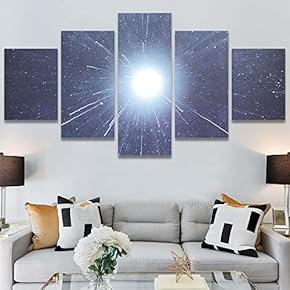 SIGNWIN 5 Panel Canvas Wall Art Abstract Closeup...