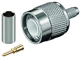  TNC-Crimp-Stecker mit Gold-Pin für RG 58 Kabel - 50 Stück