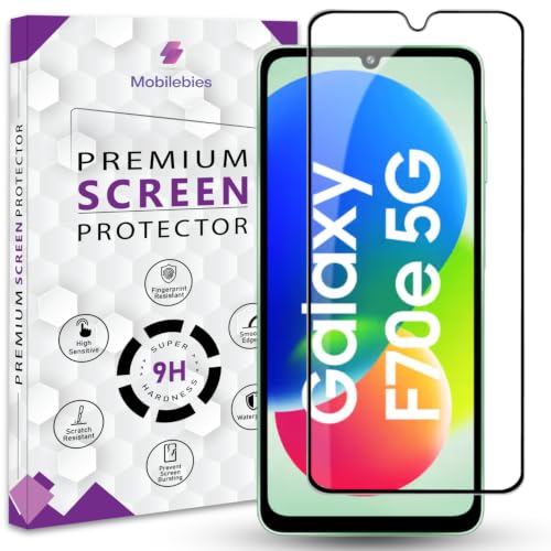 Image of Premium Tempered Glass Screen Protector Guard For Samsung Galaxy F70e 5G (6.7 Inch, Pack of 1) | Edge to Edge Coverage With Easy to installation kit