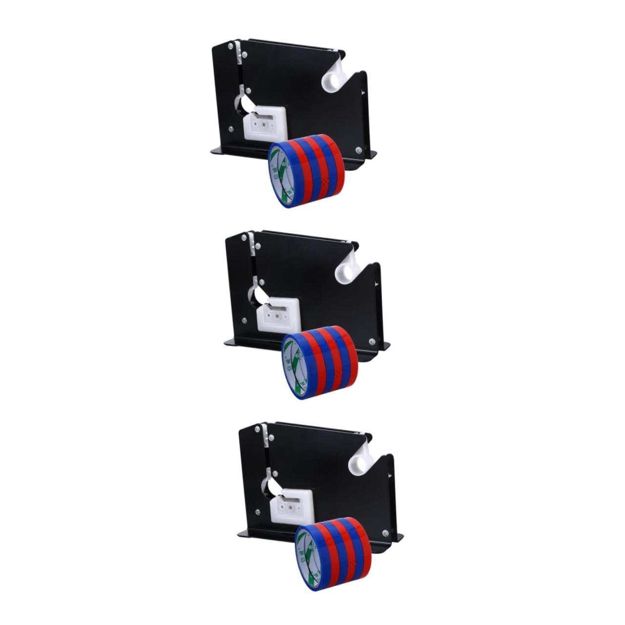 Operitacx 3stücke Metal Tape Dispenser Für Effizientes Verpacken Im Supermarkt Und Geschäft Bauweise Mit Scharfem Für Schnelles Schneiden Und Lange