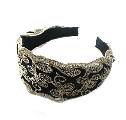 Elegant Princess Style Wide Lace Rhinestone Hair Band Hair Hoop Headband Hariband Headwear Hair Accessories for Women Lady Girls