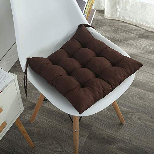 Coussin de chaise de salle à manger avec attaches lot de 4 galettes