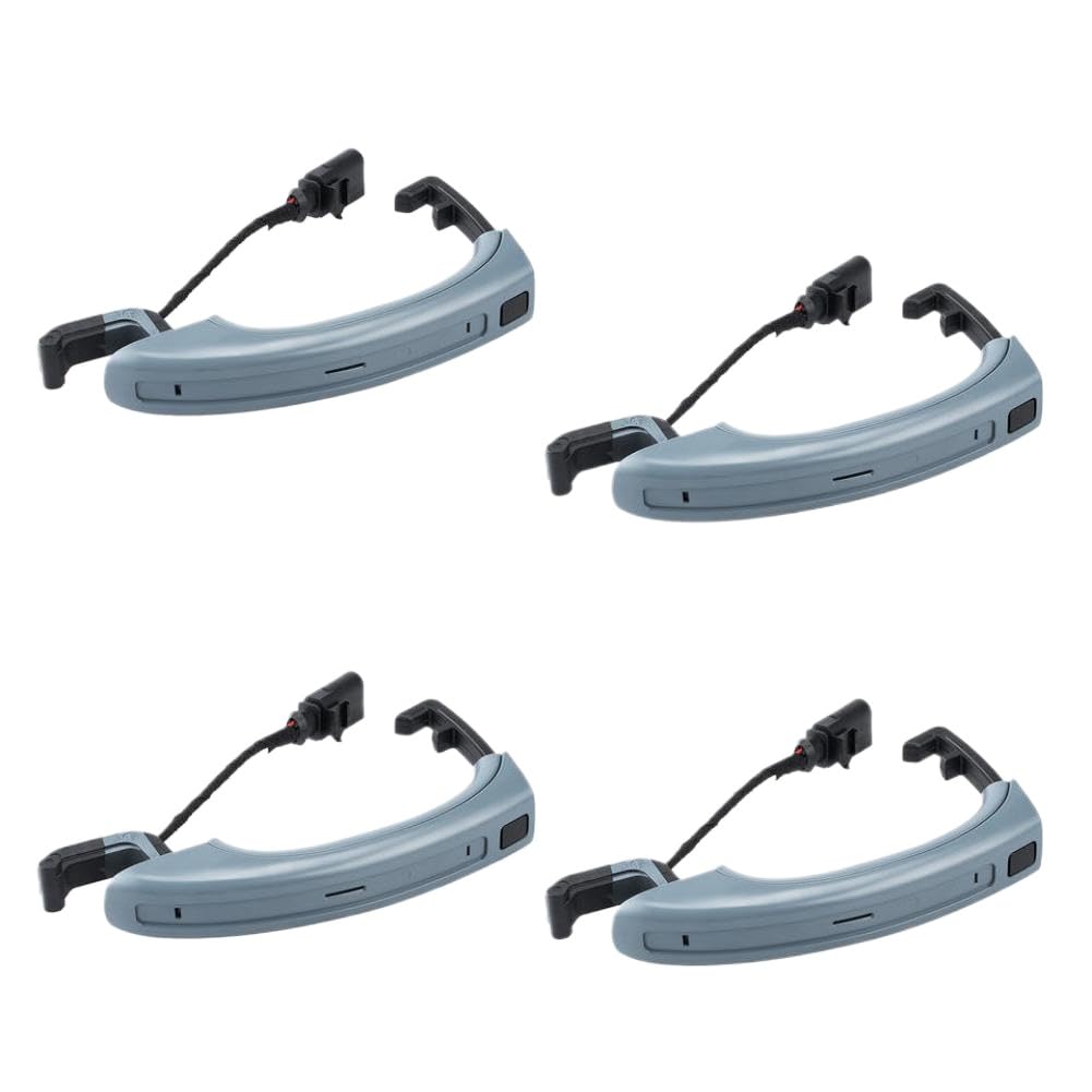 Fdeqalx Onecolor Exterior Door Handle Set 4L0837207a 4L0837207agru Compatible With Audi Q7 4Lb 3.0 Tdi 3.6 Fsi 4.2 Tdi 6.0 Tdi 2006-2015