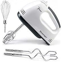 Showvigor Electric Hand mixer - 7 Adjustable Speed 180W Handheld Mixer Electric Whisk with 5 Stainless Steel Accessories, Turbo Boost/Self-Control Speed + Eject Button Food Beater for Cakes Eggs