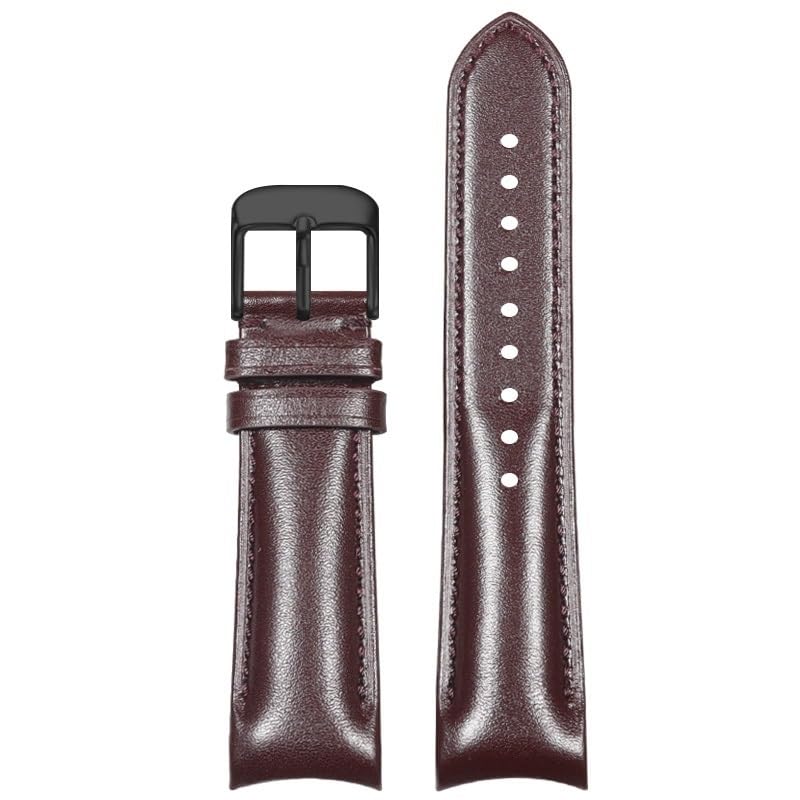 Bracelet de montre en cuir pour Omega Seamaster et Speedmaster arc marron