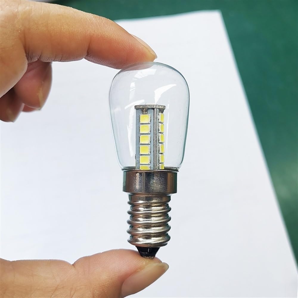 Jiaxu Lighting, Confezione da 20 lampadine a filamento LED for Frigorifero, E14, 3 W, luci di Cristallo Lampadine per la casa(6500K Cool White)