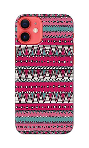 Image of Printed Hard Back Cover Case for Apple iPhone 12 | iPhone 12 Pro Back Cover (Geometric Vintage Pattern) -1803