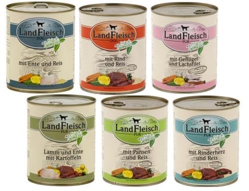 30x 800g Landfleisch Dog Nassfutter Dosen
