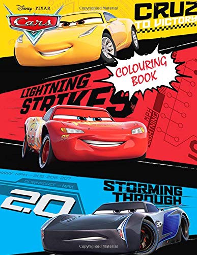 Disney Lightning McQueen Cars Colouring Book: 50 Illustration Coloring
