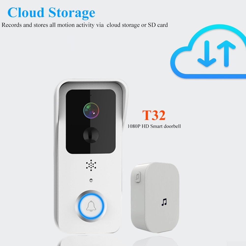 Videocitofono WiFi 1080P 2.4G 5GHz Dual Band per Smart Intercom IP65 resistente alle intemperie telecamera di sicurezza esterna per app Tuya (nero)