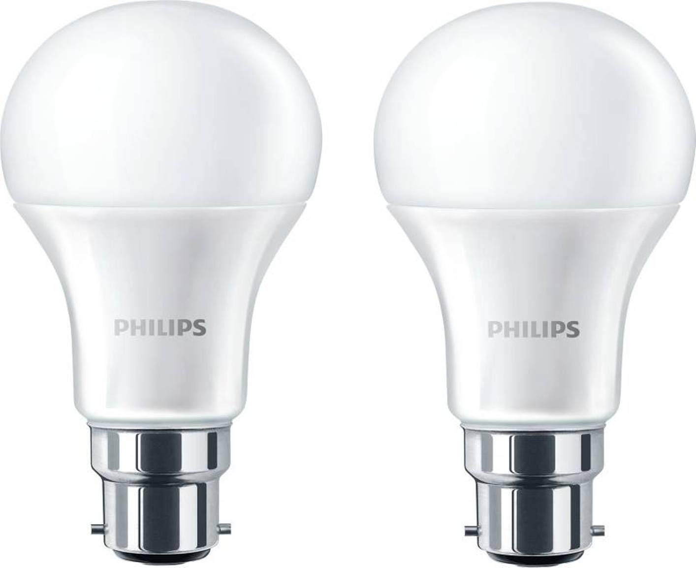 Philips A60 Stellar Bright 14W B22 LED Bulb 1260lm, Warm White, Pack of 2 Philips A60 Stellar Bright 14W B22 LED Bulb 1260lm, Warm White, Pack of 2