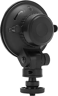 Hitoxi Action Camera Suction Cup Mount, Strong Suction 360 Degree Rotation Car Camera Mount for Windshield and Window Compact Suction Cup for Action Camera Other Standard 1/4in Screw Accessories