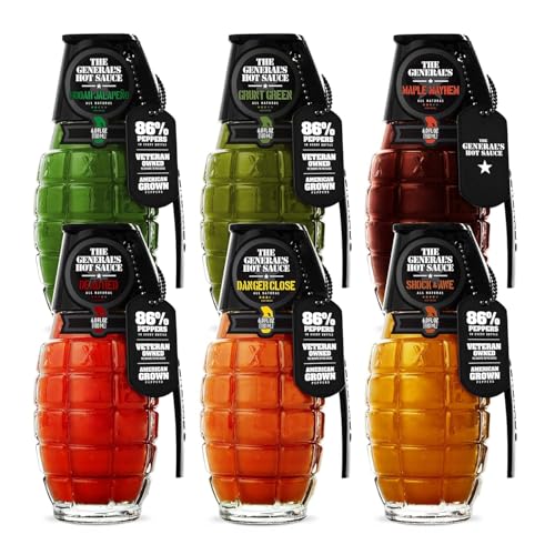 The General&rsquo;s Hot Sauce Super 6 Hot Sauce Gift Set