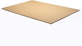 Comprar Materia Prima Cartón Pluma para Maquetas, Letreros y Soportes. Plancha de Poliestireno Expandido de Fácil Corte. Foamboard Multiusos. (Kraft (marrón), 3 mm de grosor, 100x70 cm)
