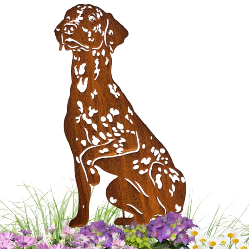 Terma Stahldesign Dalmatiner Edelrost Gartenstecker