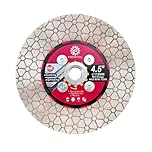 FOCSTOL Diamond Tile Saw Blade - 115mm Double Side Cutting Grinding Disc Wheel with M14 Flange for Porcelain Ceramic Tile Marble Artificial Stone for Angle Grinder