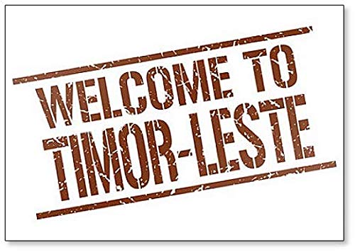 Calamita classica da frigorifero con illustrazione di Timor Leste