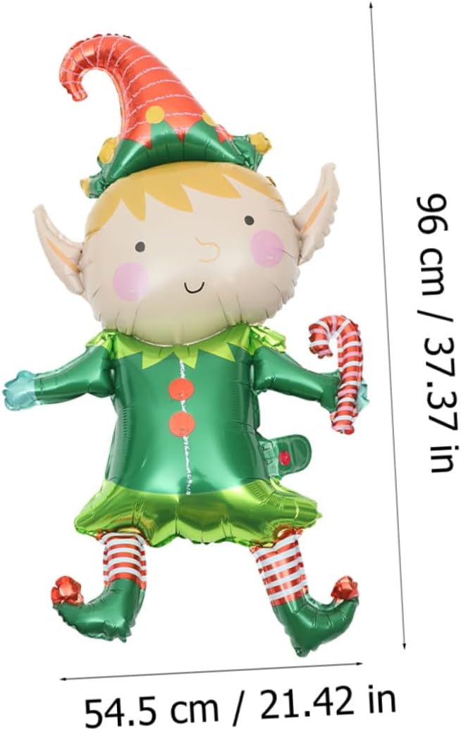 ノーブランド品 50個 ピエロバルーン 絶妙なバルーン装飾 クリスマスの飾り クリスマスパーティーバルーン ノームバルーン サンタ箔