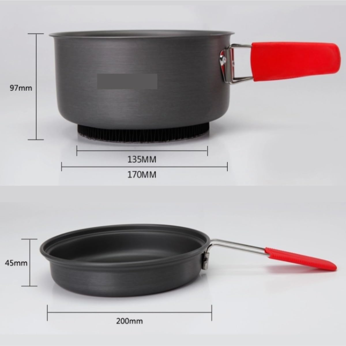 Popote Bivouac Camping en Plein Air Portable Pique-Nique Ensemble De Cuisine Pots Pique-Nique Camping Ustensiles De Cuisine Cuisine de Camping