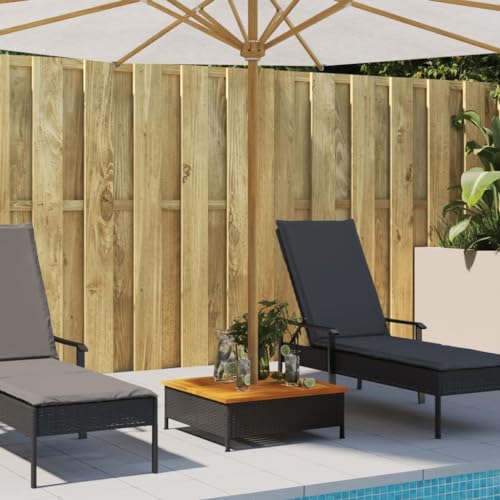 Elegant PE Rattan Coffee Table with Wooden Top, Powder Coated Steel Frame for Outdoor Settings, Stylish Garden Furniture, Black Parasol Base Cover - Image 4
