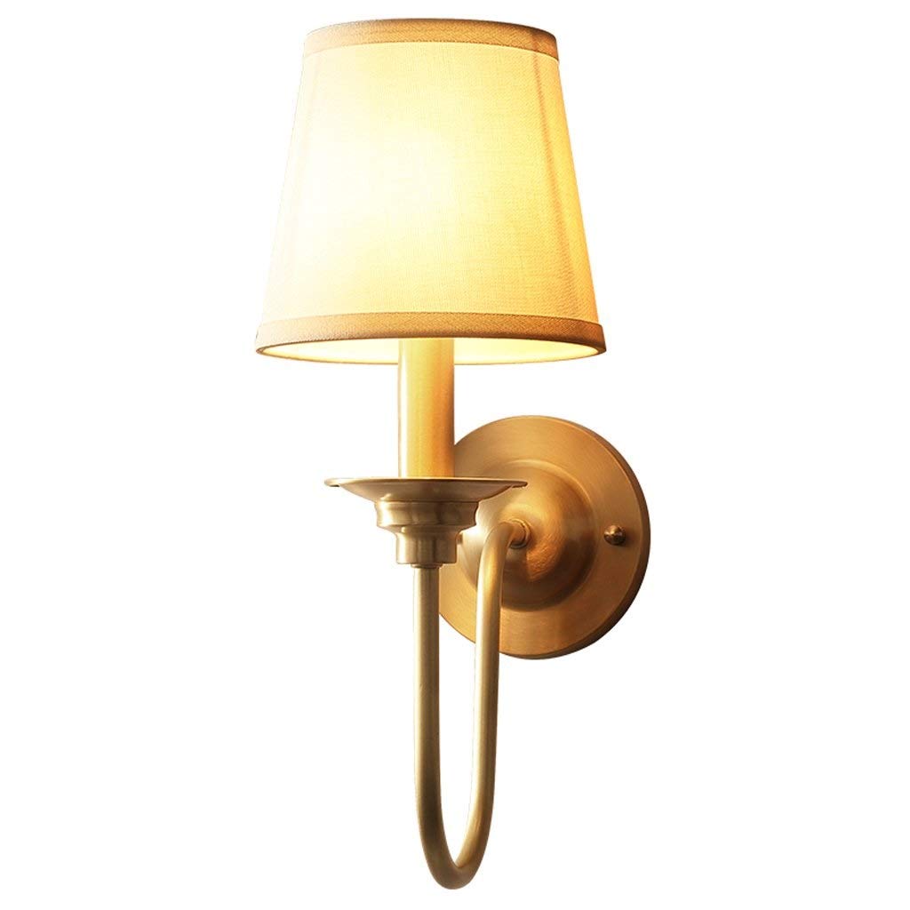 Olskfuh Light Wall Lamp, Modern Copper Wall Lamp Personality Bedroom Bedside Stair Bracket Simple Creative Wall Sconce Aisle Corridor Living Room Dining Room Wall Lantern Home D,