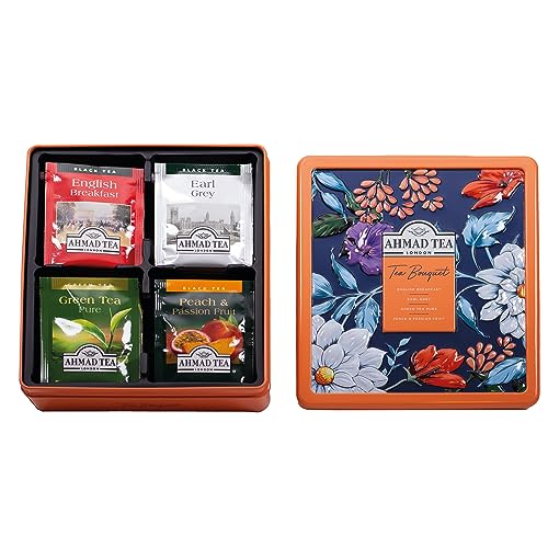 Ahmad Tea Gifts | Black Tea, Green Tea | Perfect tea gift | 32 Teabag Sachets...