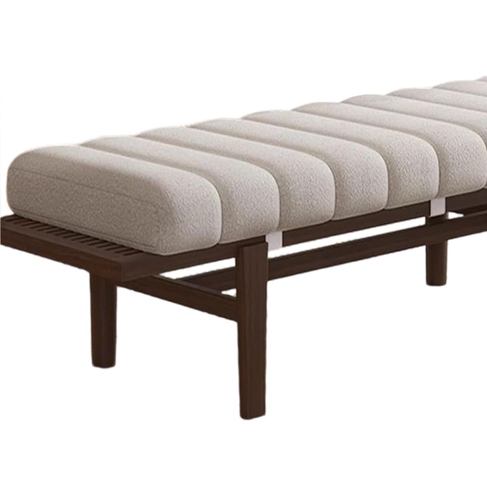 Générique Coussin D'intérieur pour Banc 120x40 100x35 80x40 150x40,4,5cm D'épaisseur Coussin De Banquette Rectangulaire Antidérapant pour Les Baies Vitrées,Fauteuils,Terrasses,Beige,50x120cm