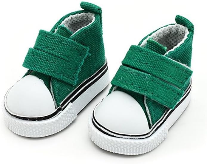 Amlhy 1/6 BJD Doll Canvas Shoes Costume Accessory 5cm, 1 Pair Green